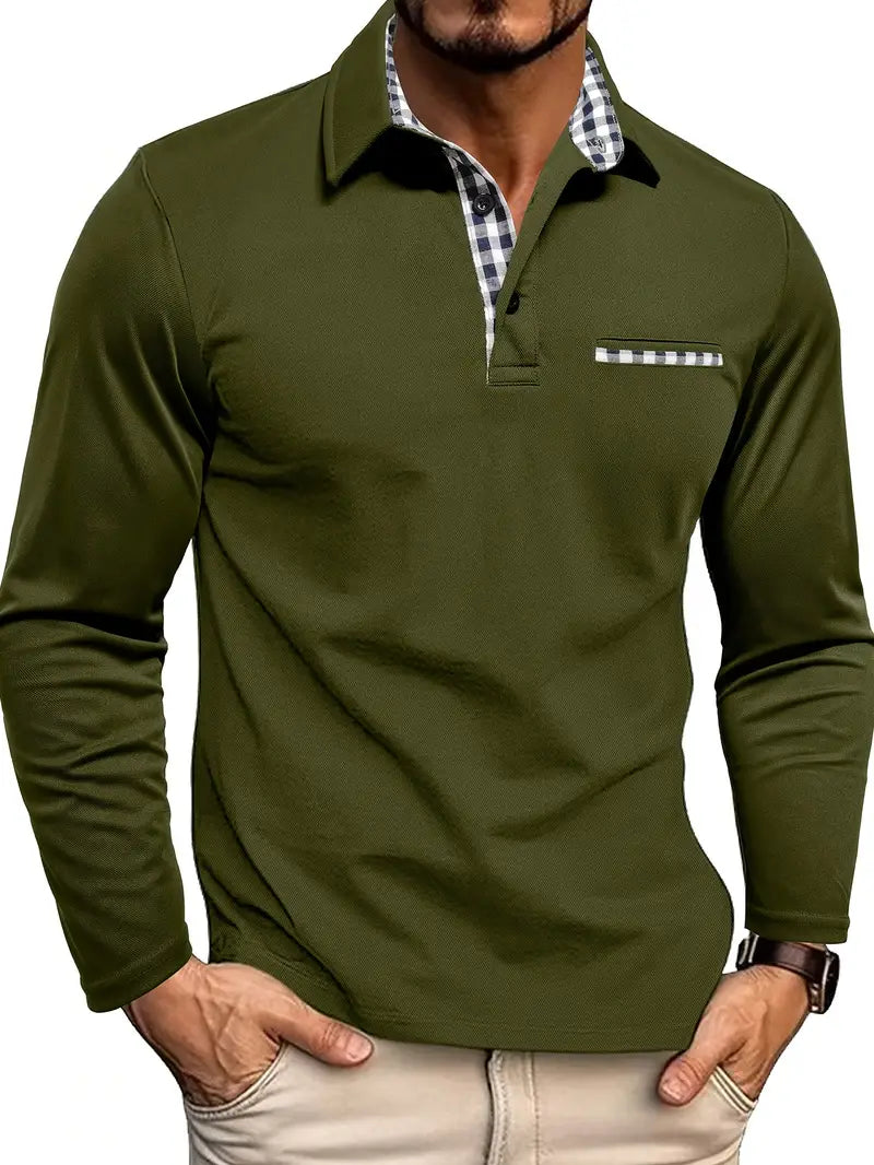 Bruce | Premium Long-Sleeve Polo