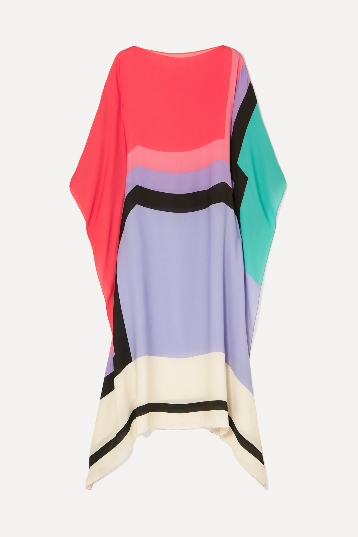 Iria | Elegant kaftan med geometrisk print