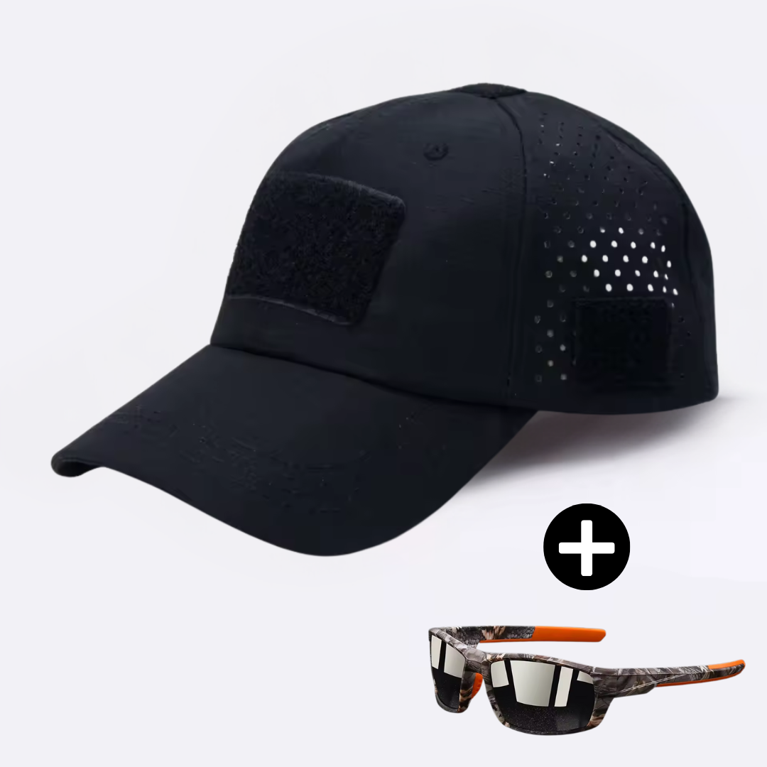 Logan | Tactical cap & sunglasses set for men (FREE sunglasses)