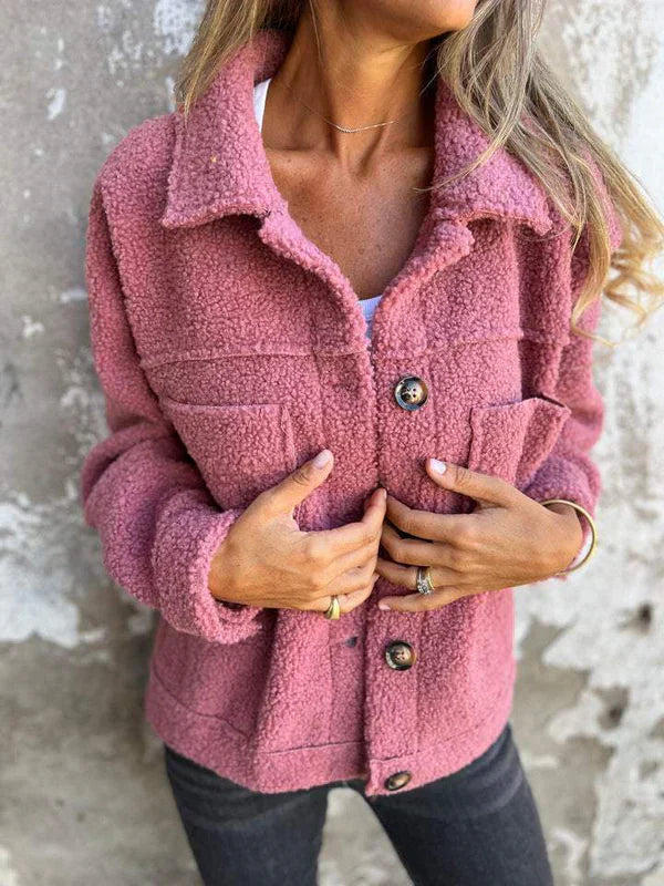 Grace | Short Wool Jacket with Buttons
