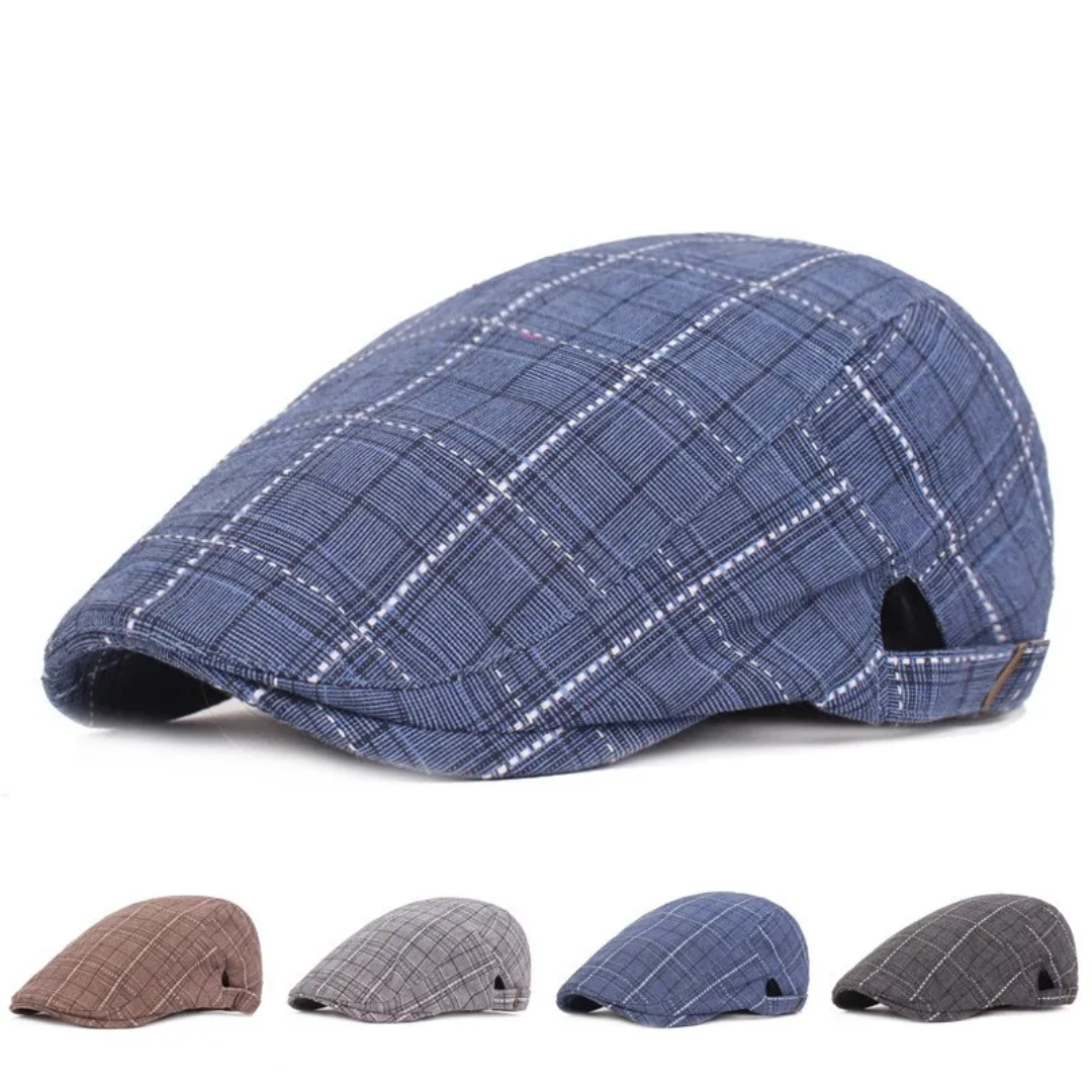 Lewis | Vintage Justerbar Flat Cap