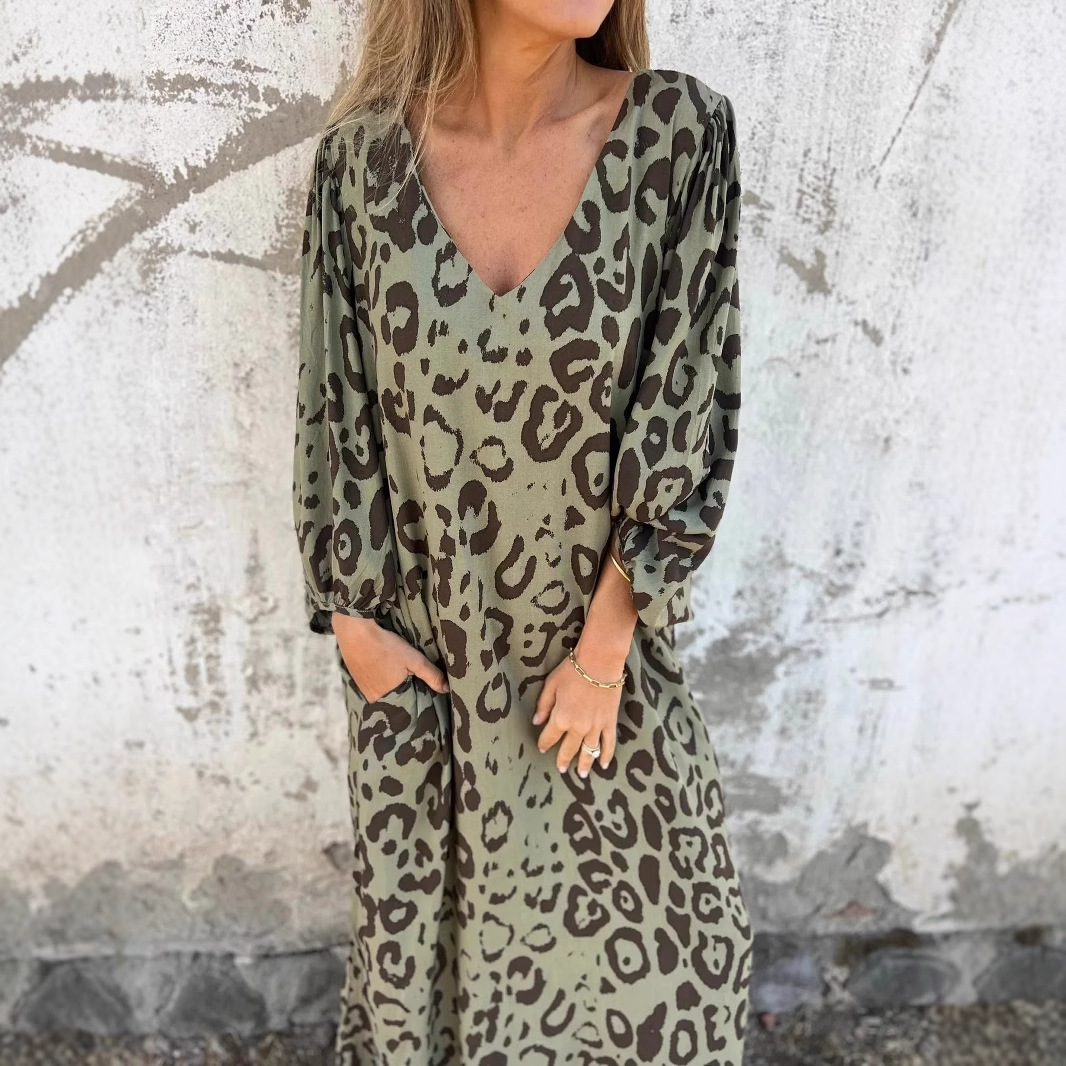 Maja | Leopardmønstret kjole