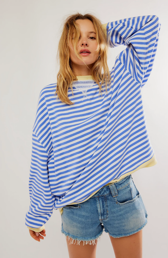 Gaby | Stribet oversize trøje