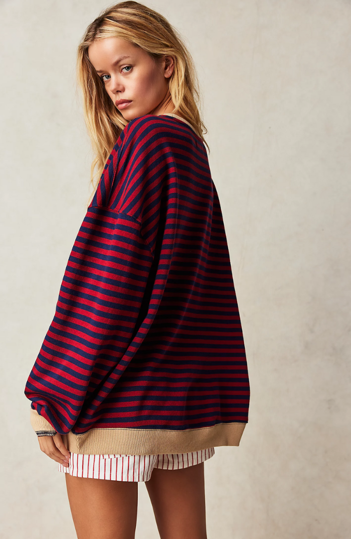 Gaby | Stribet oversize trøje