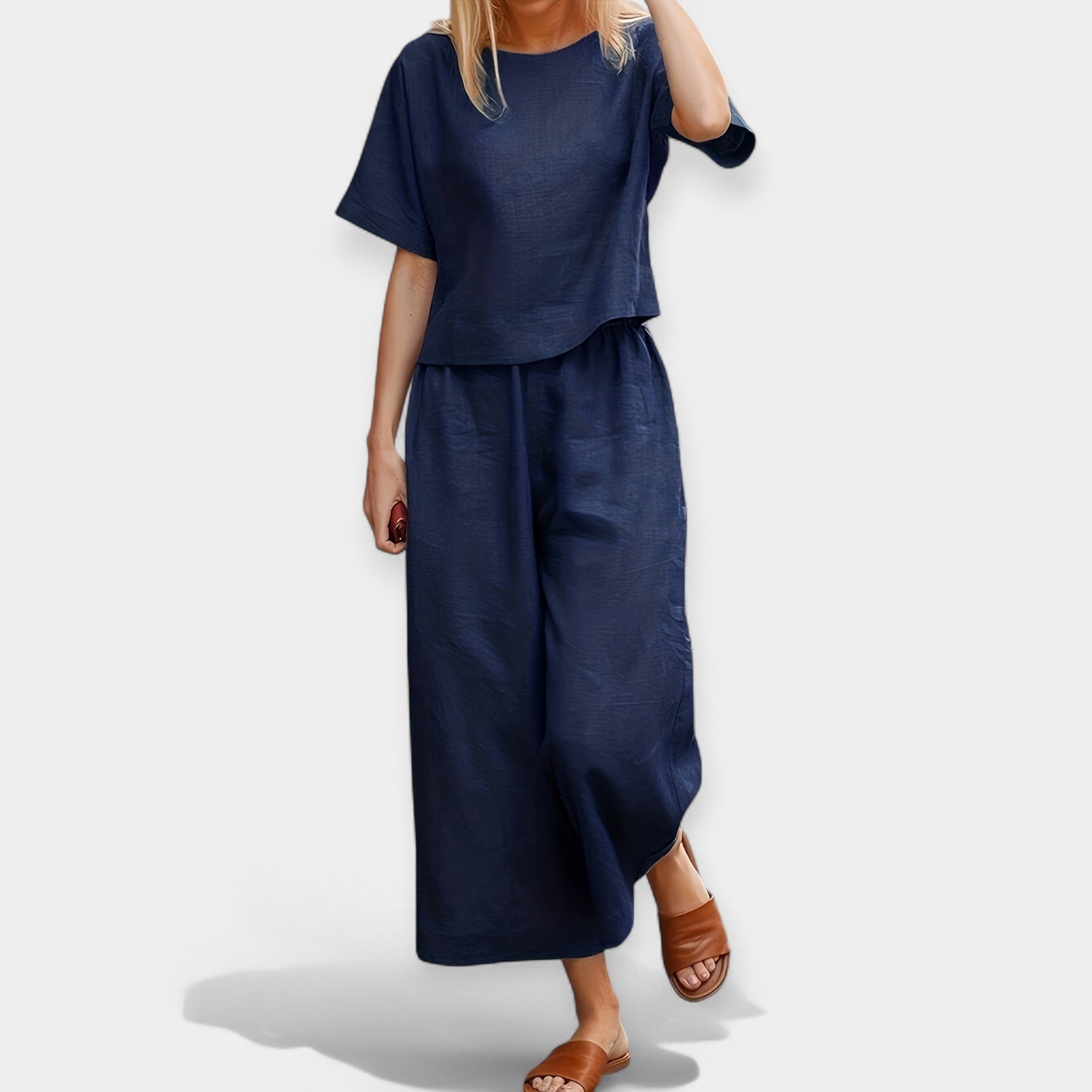 Breezy Short Sleeve Pantsuit