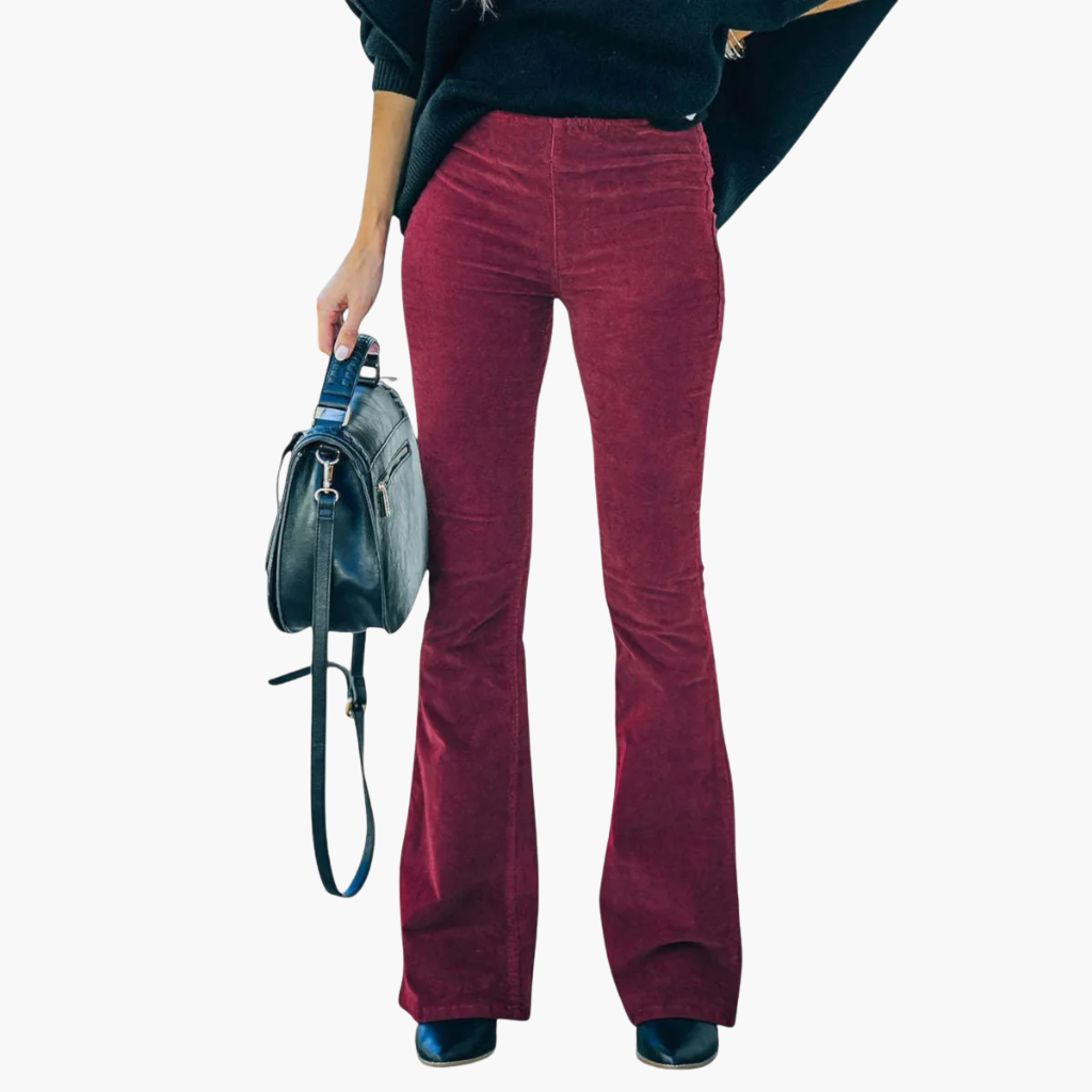 High-Rise Flare Trousers