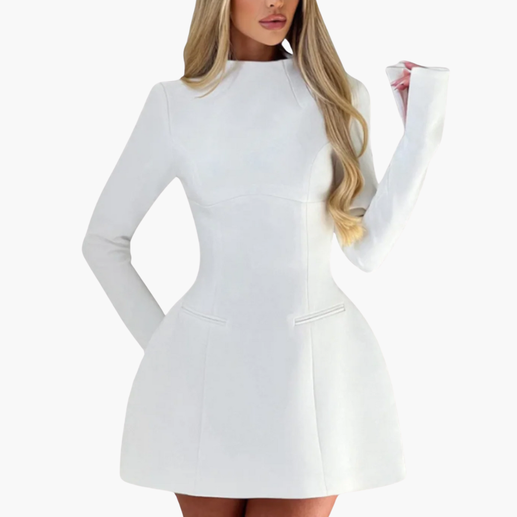 VICTORIA SCULPTED MINI DRESS