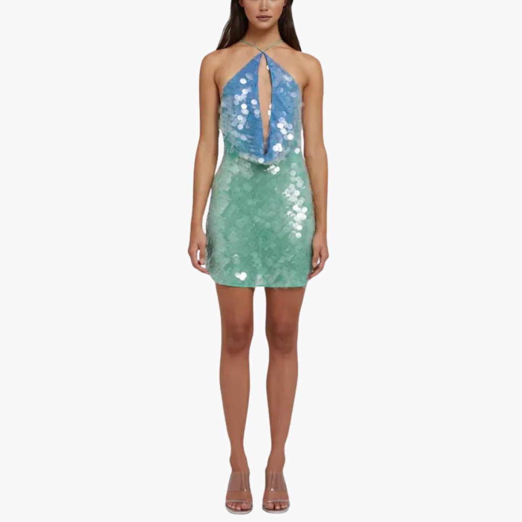 OCEAN BREEZE SEQUIN DRESS