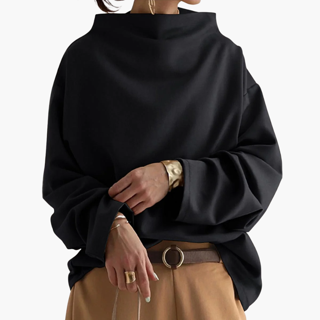 ARIA - SOFT KNIT HIGH NECK TOP