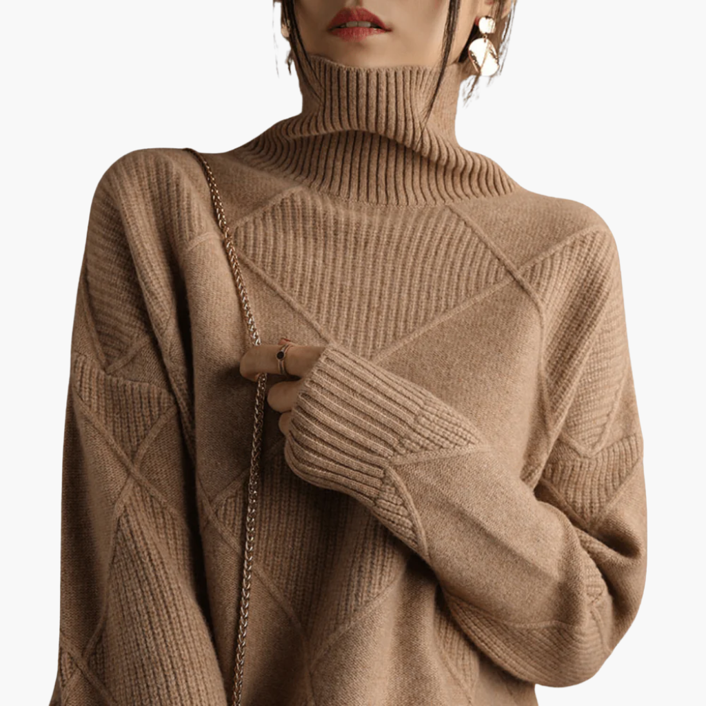 ISABELLE – ELEGANT TURTLENECK SWEATER FOR DAILY STYLE