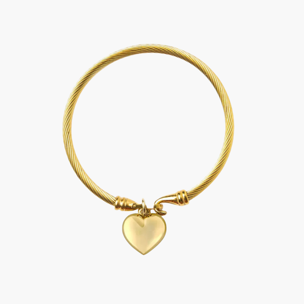 Heart-Shaped Gold Bracelet