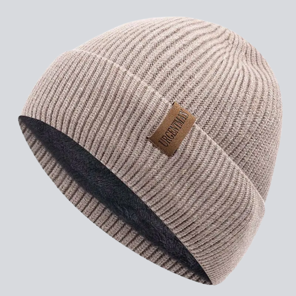 Dennis | Thermal knit beanie (Khaki)