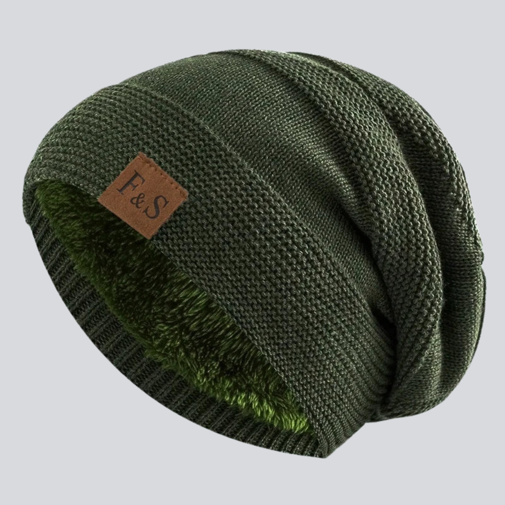Neil | Nordic fleece beanie (Army Green)