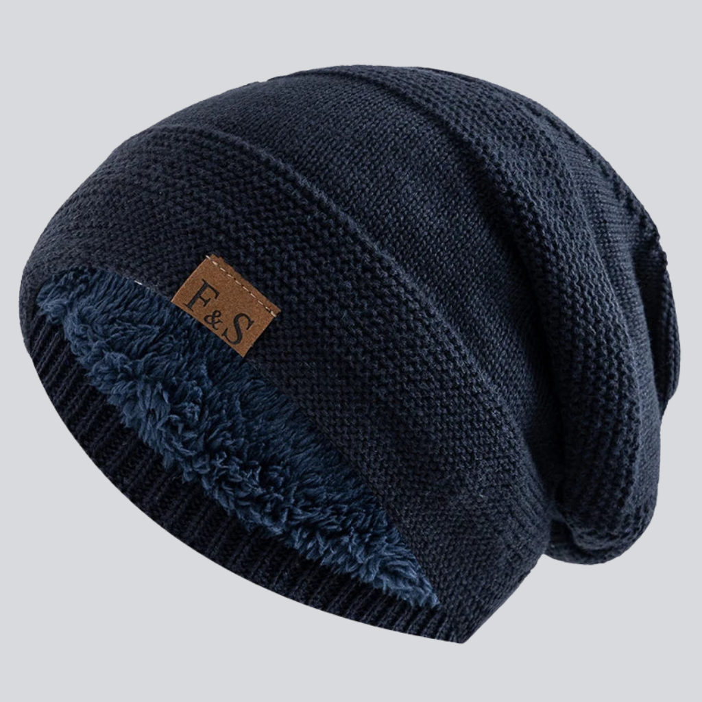 Ted | Nordic fleece beanie (Navy Blue)
