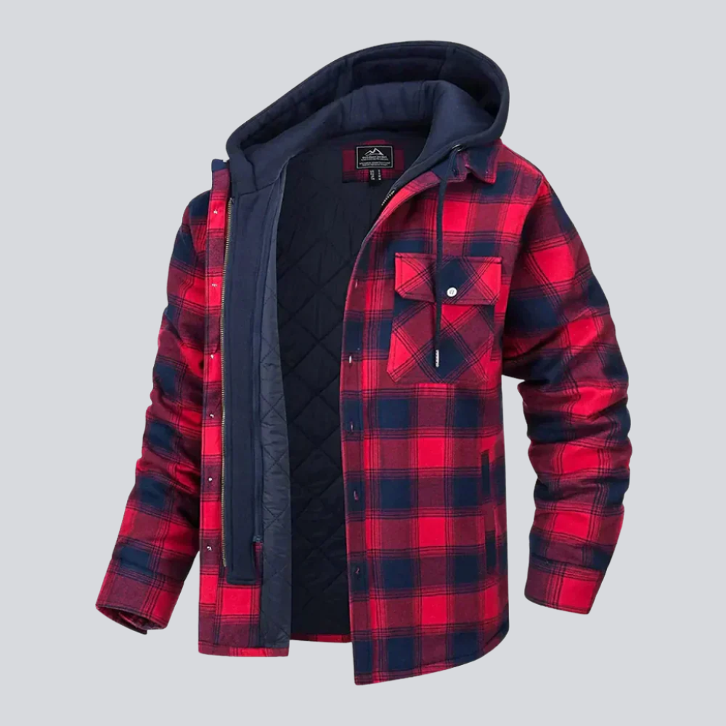 Florian | Plaid Hooded Jacket