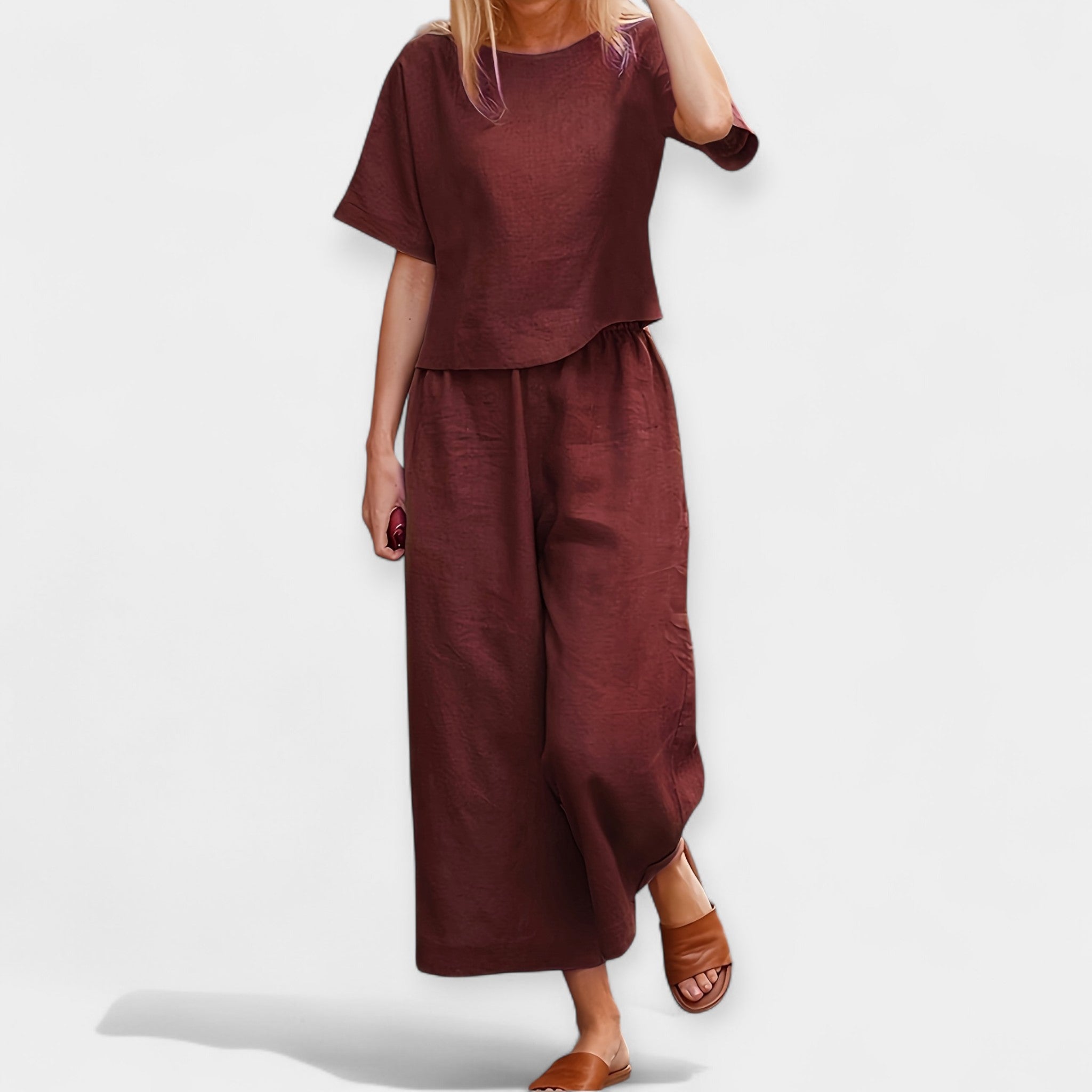 Breezy Short Sleeve Pantsuit