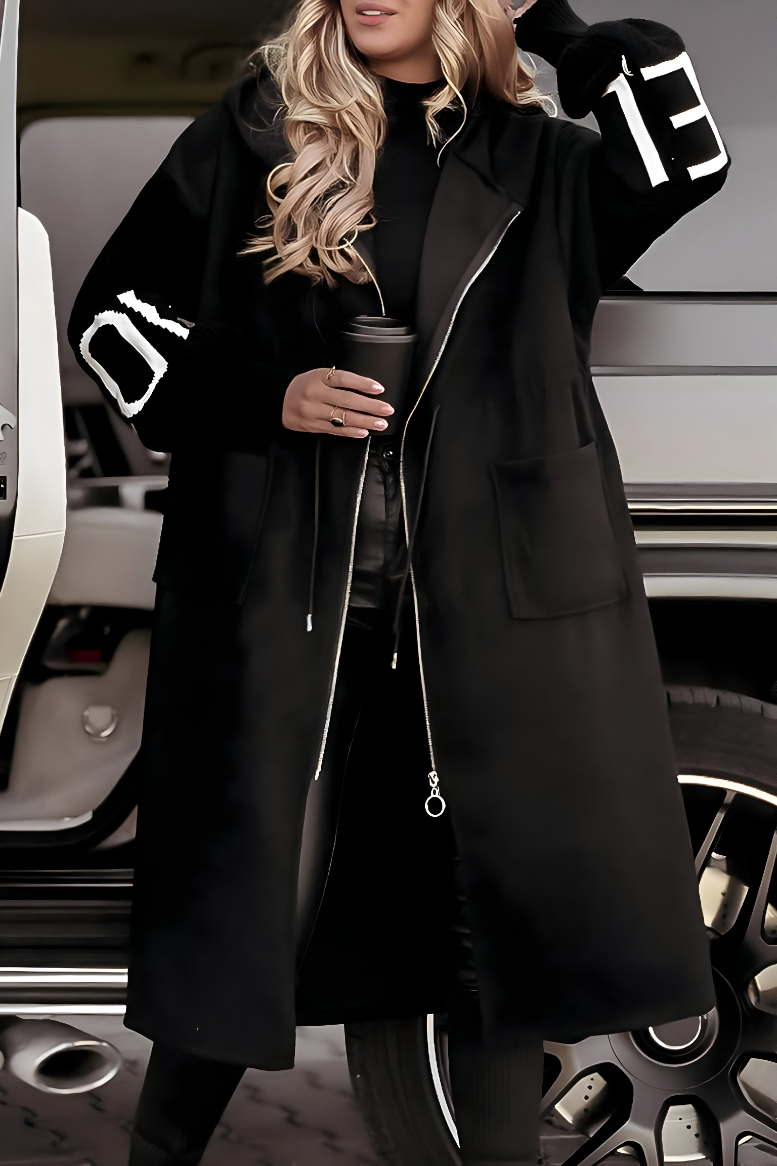 Tara | Elegant Hooded Coatigan