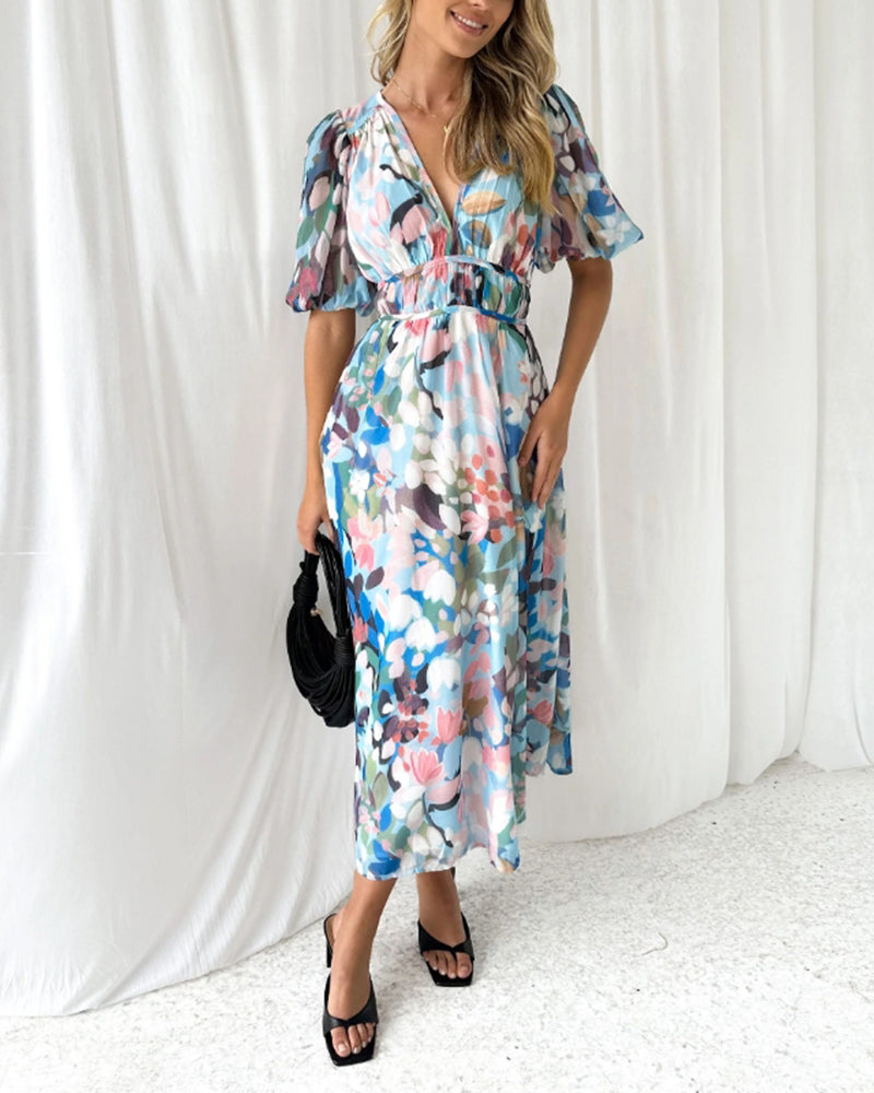 Elvira | Lang kjole i boho-stil