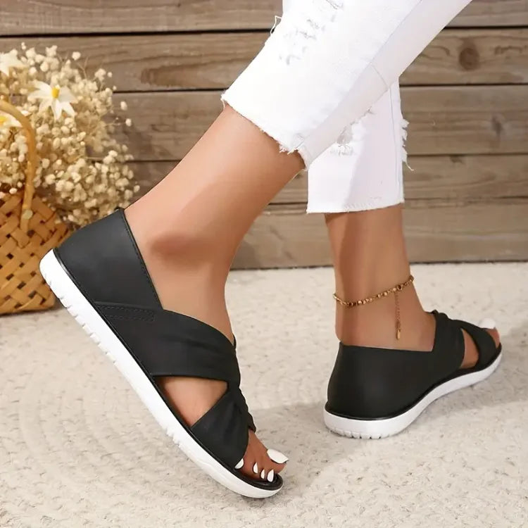 Katherine | Comfortable orthopedic slip-on sandals for women with bow
