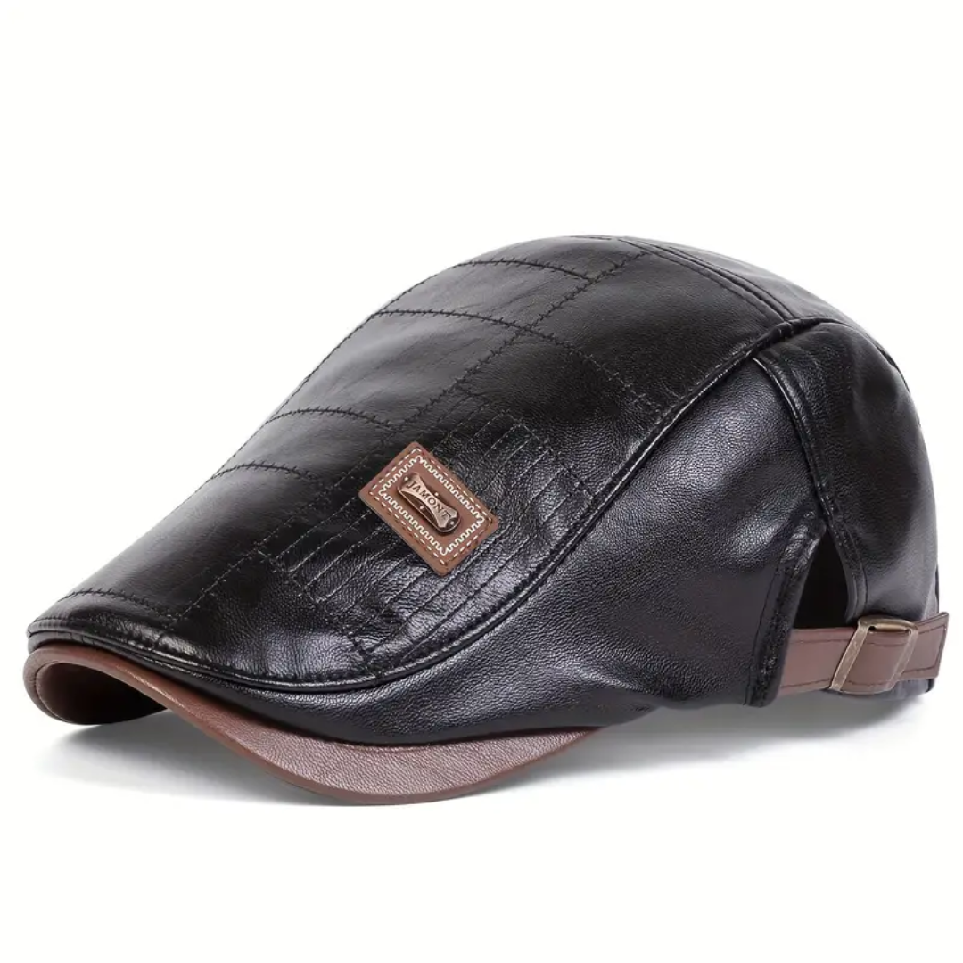 Thomas | Heritage Leather Flat Cap