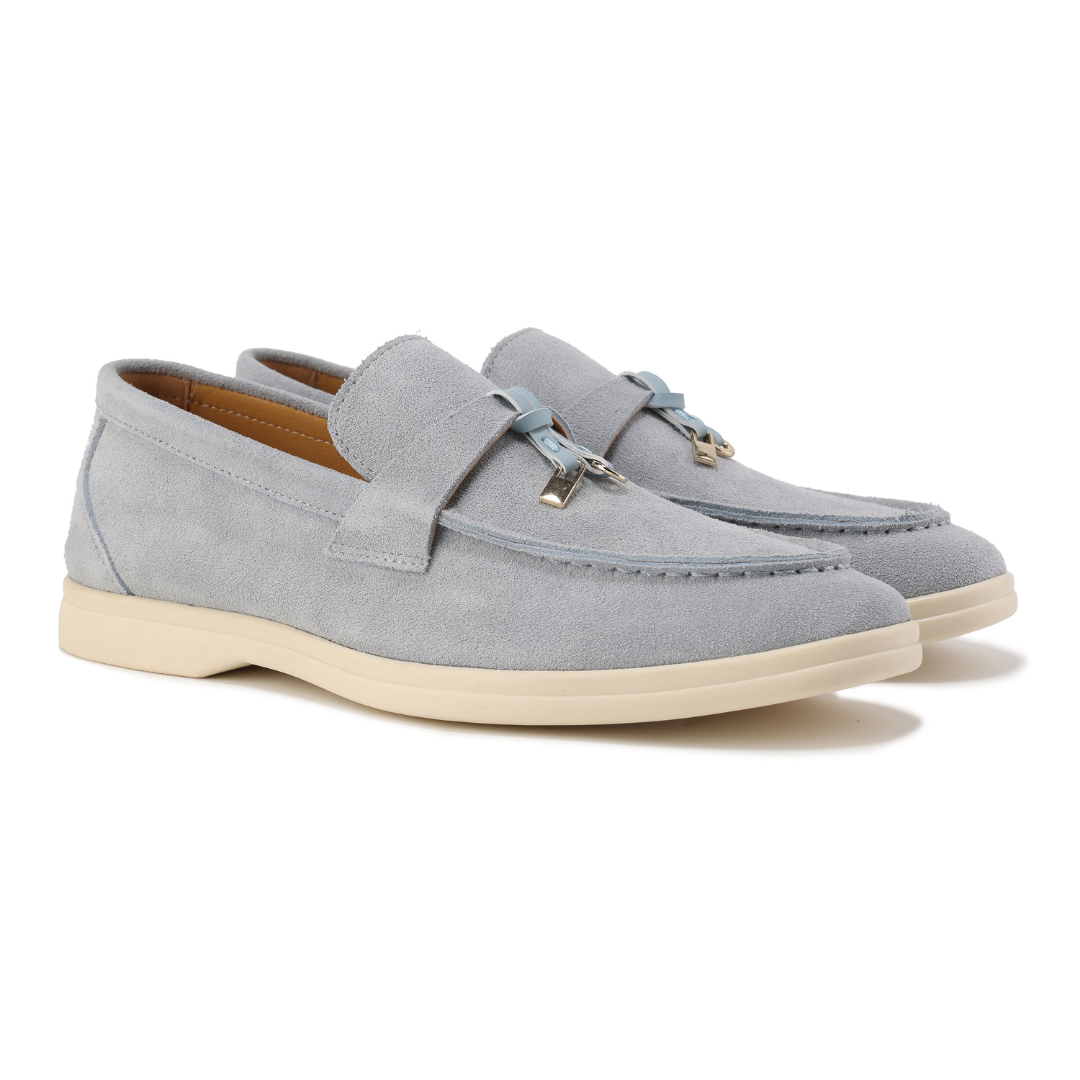 Klassiske loafers i ruskind