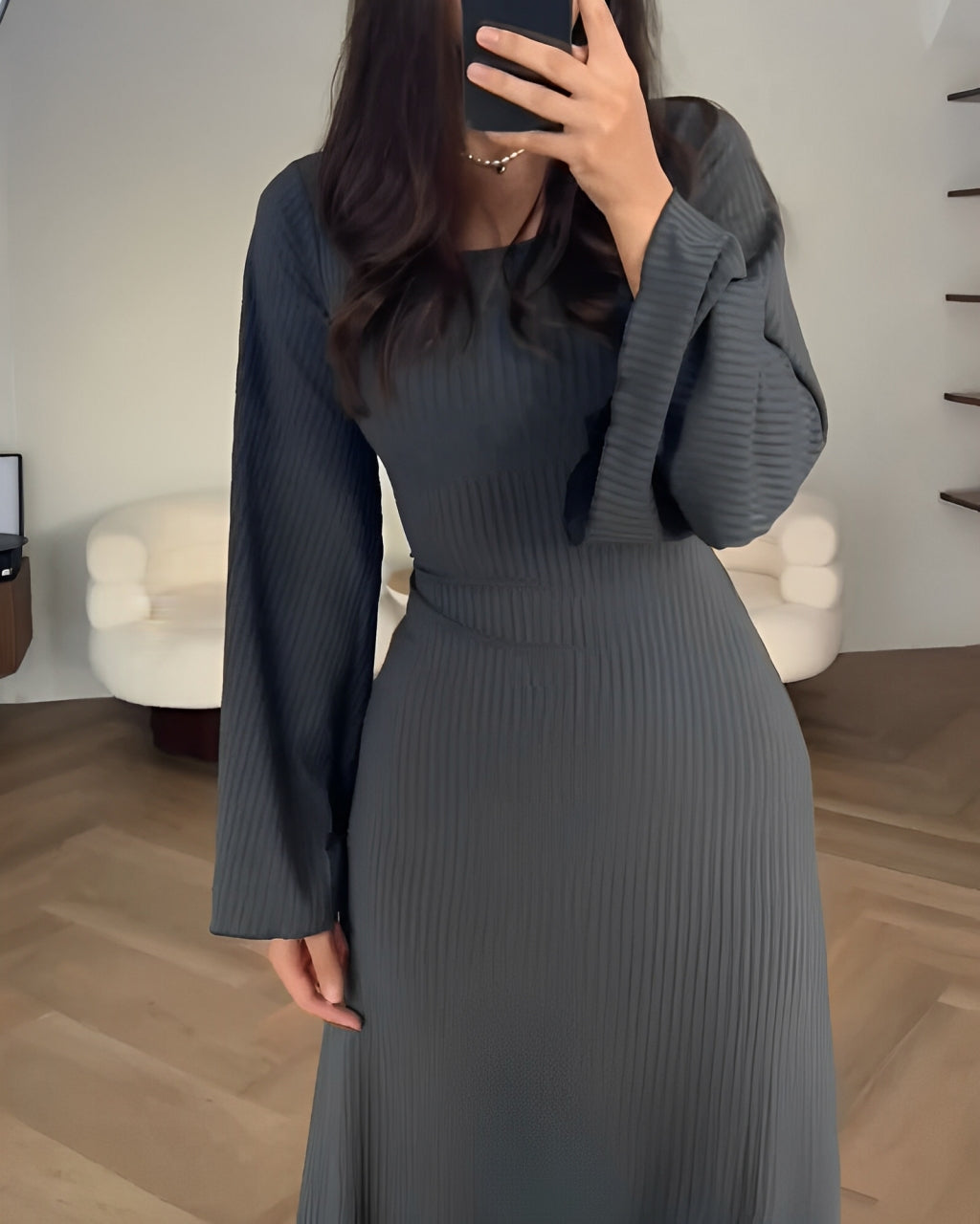 Nilsa | Elegant strikket maxikjole