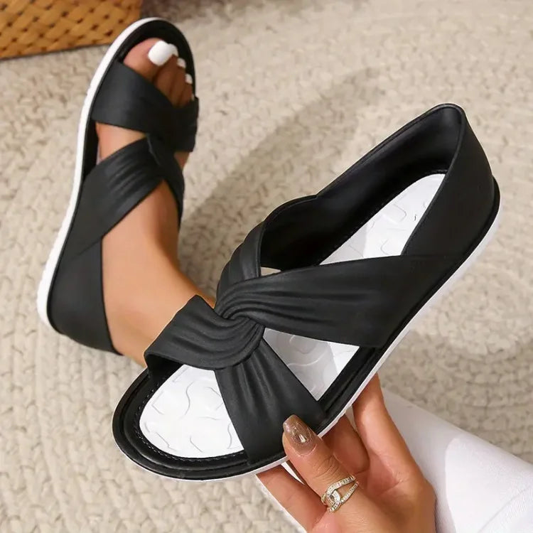 Katherine | Comfortable orthopedic slip-on sandals for women with bow