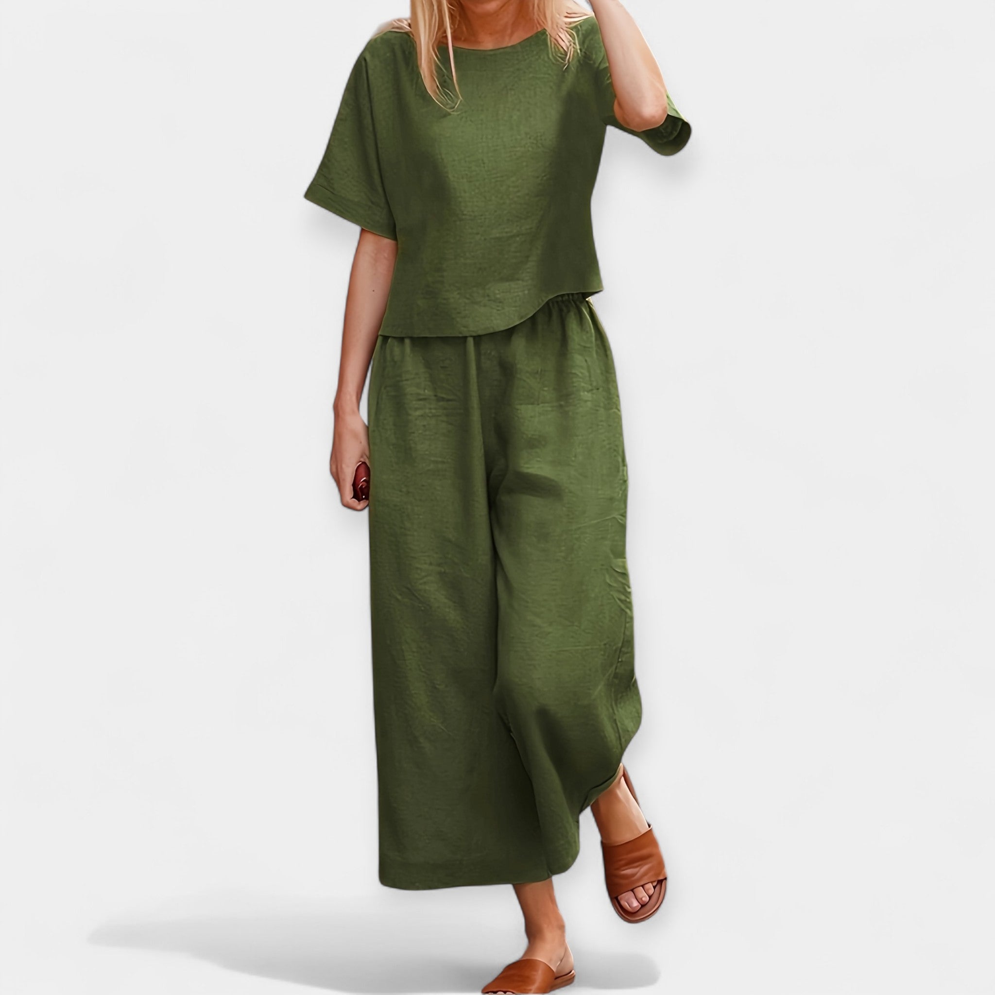 Breezy Short Sleeve Pantsuit
