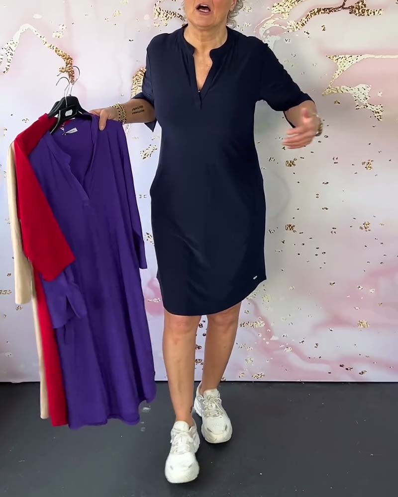 Helle | Elegant kjole med V-hals