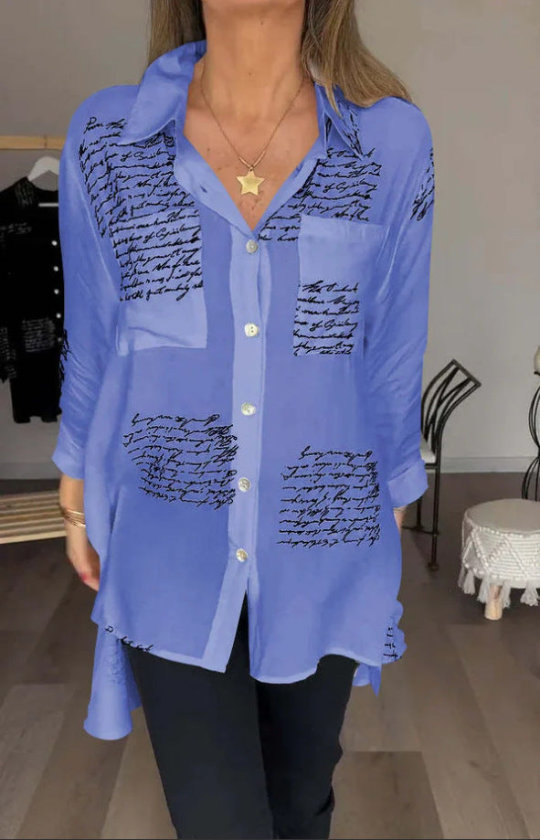 Kareena | ny mode løs og sexet middagsjakke skjorte