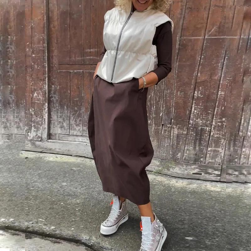 Penelope | Simple and elegant women’s dress with pocket