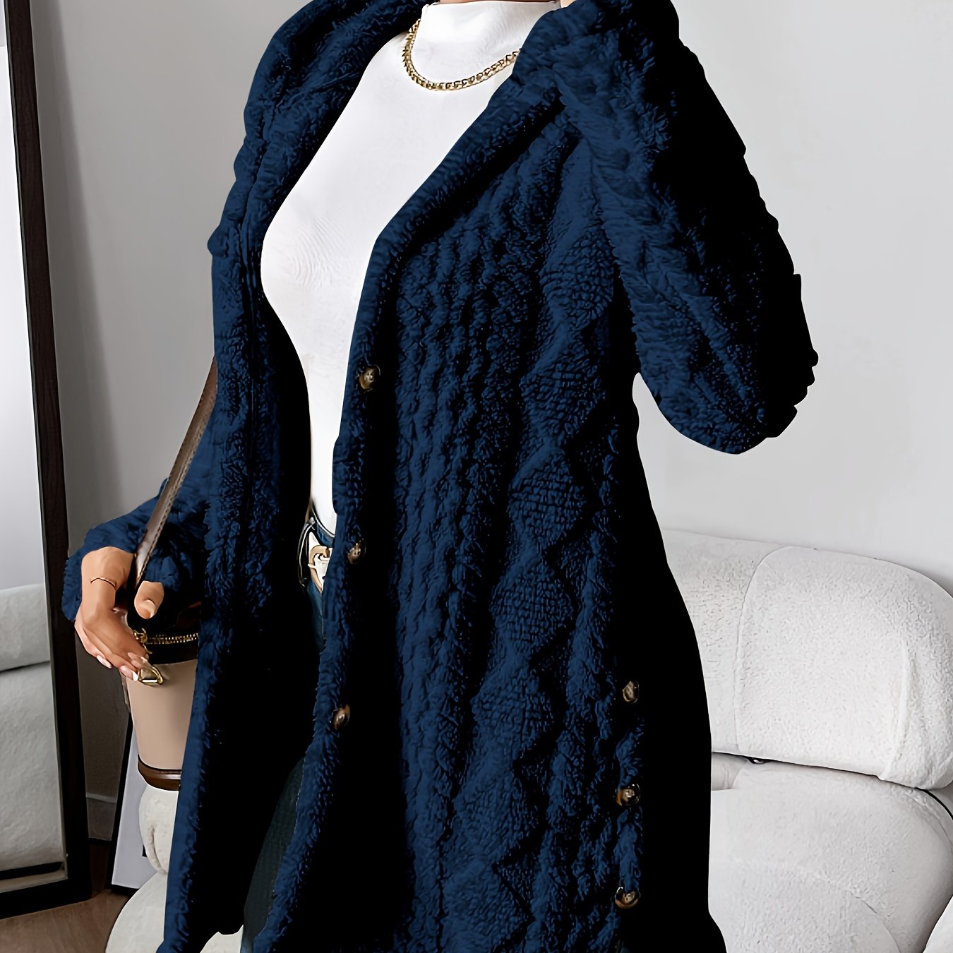 Kylie | Soft knit button coat