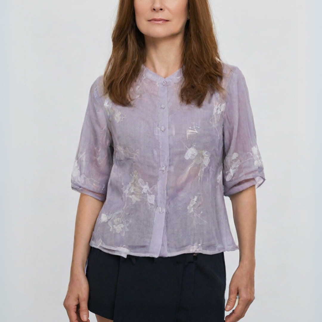 Imogen | Luxurious embroidered blouse