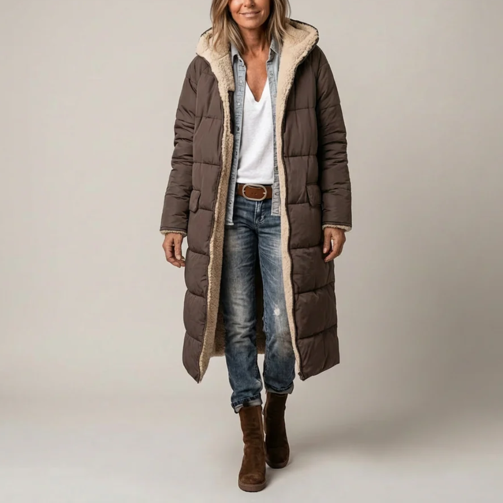 Amelia | Elegant reversible coat