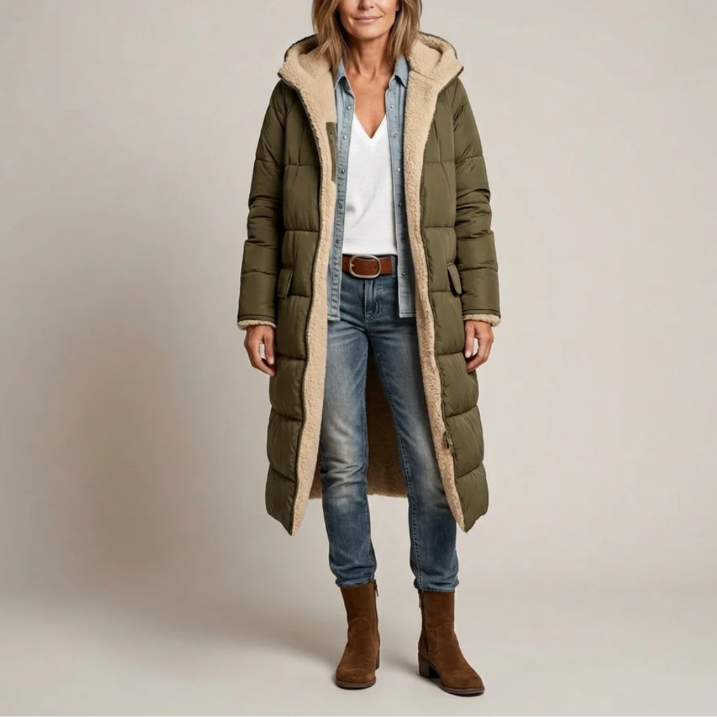 Amelia | Elegant reversible coat