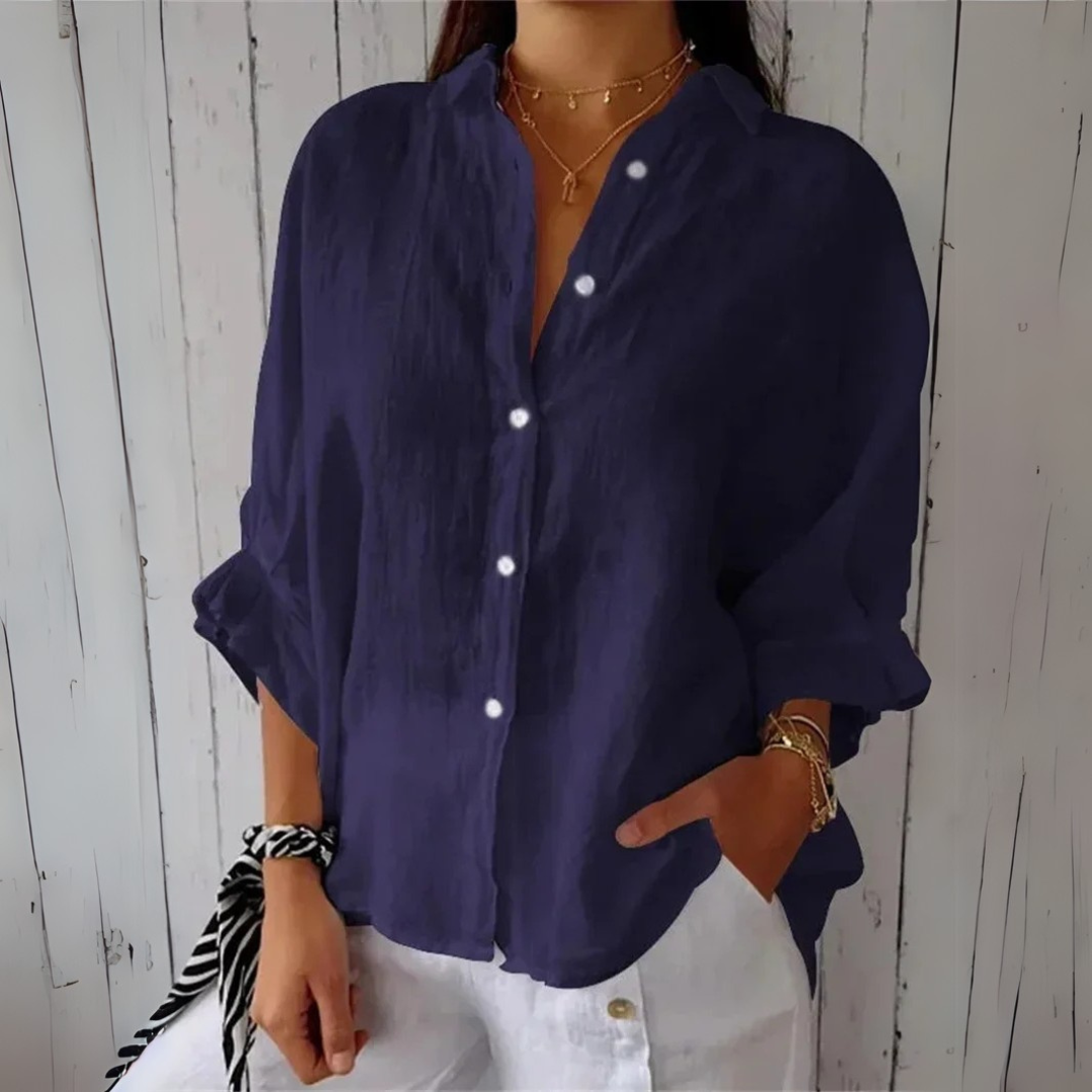 Clara | Luxury blouse with bow