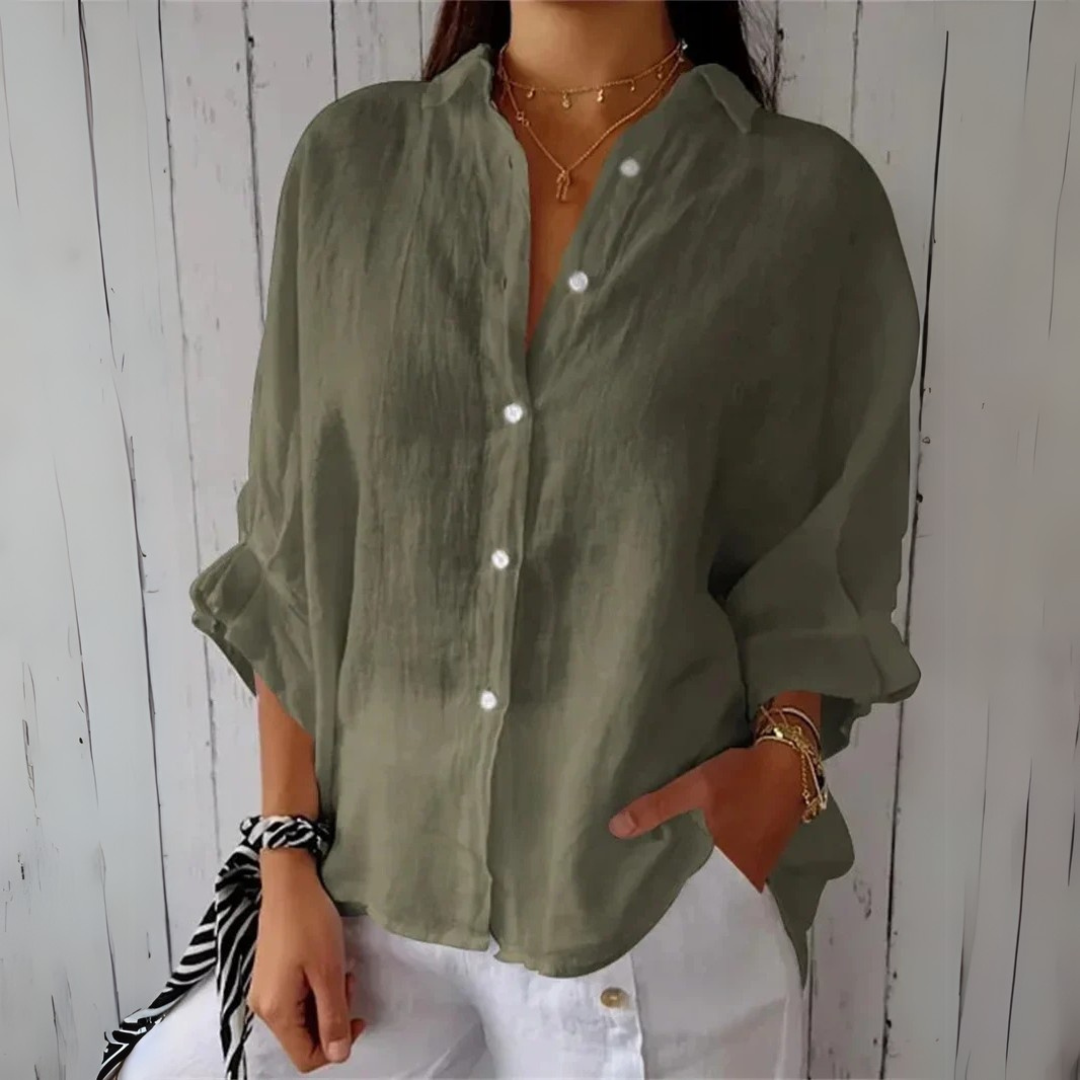 Clara | Luxury blouse with bow