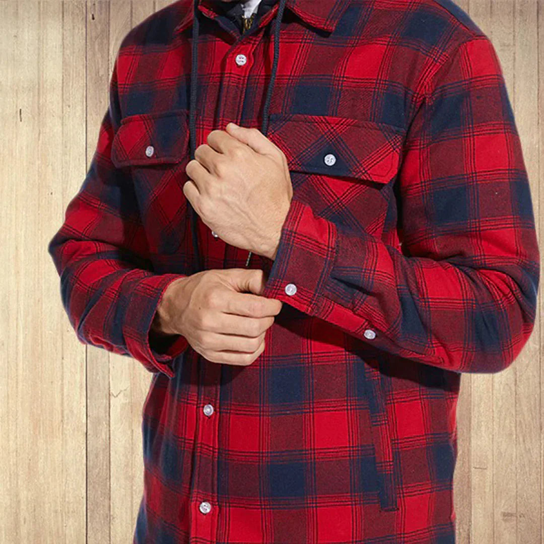 Florian | Plaid Hooded Jacket