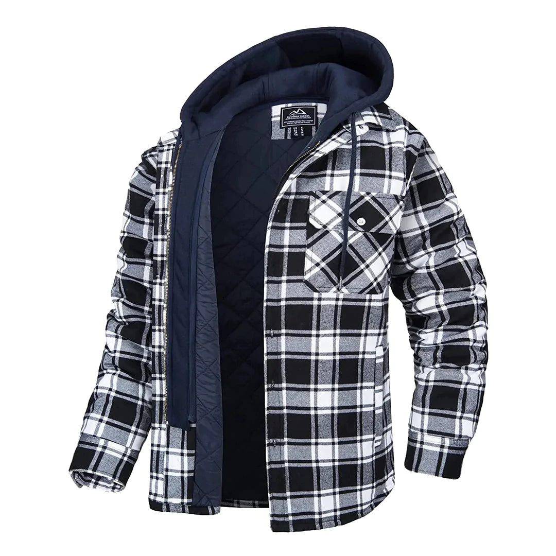 Florian | Plaid Hooded Jacket