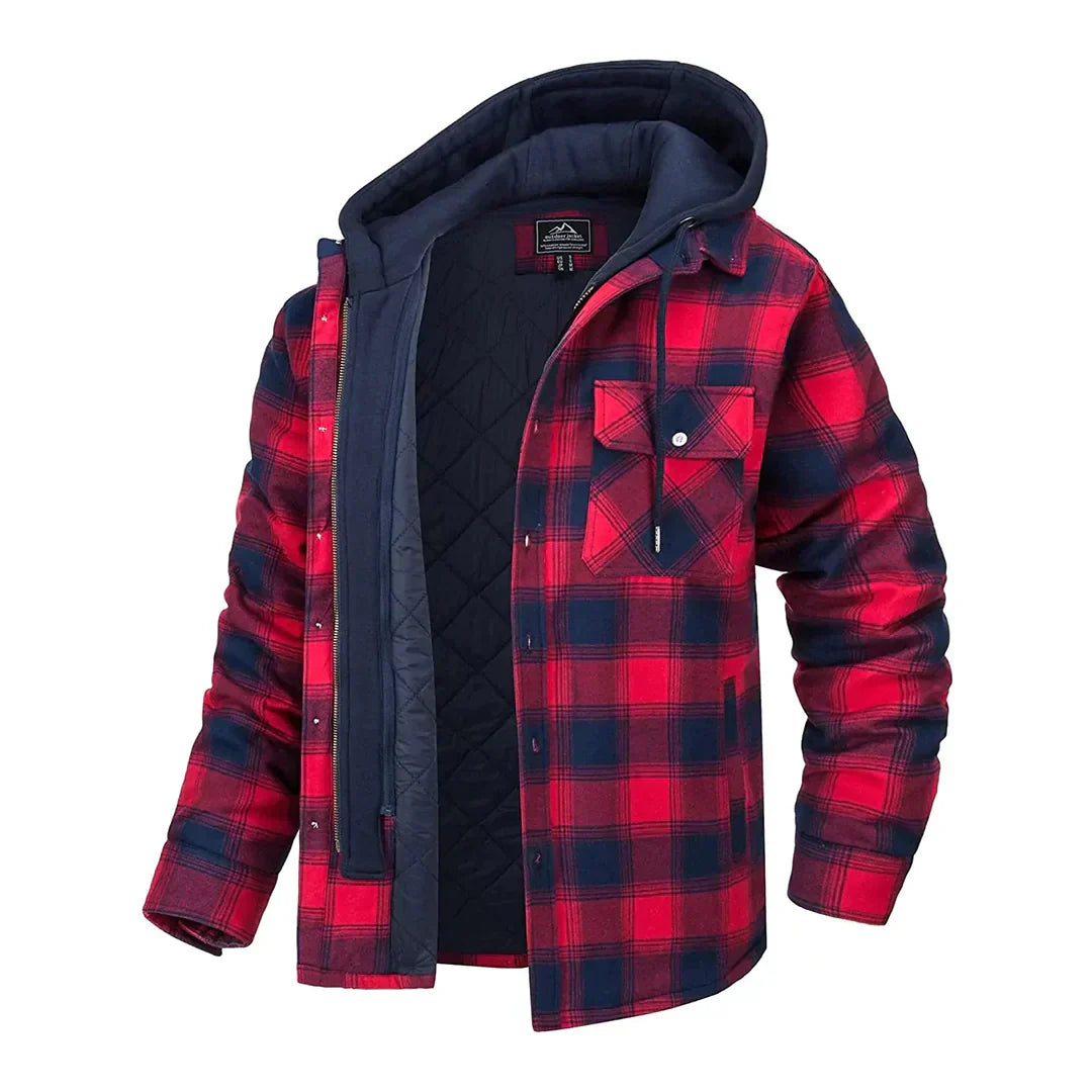 Florian | Plaid Hooded Jacket