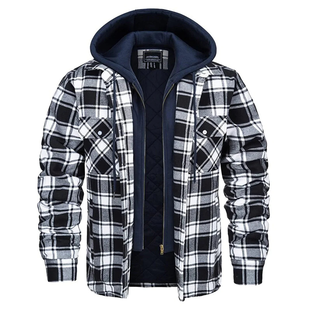 Florian | Plaid Hooded Jacket