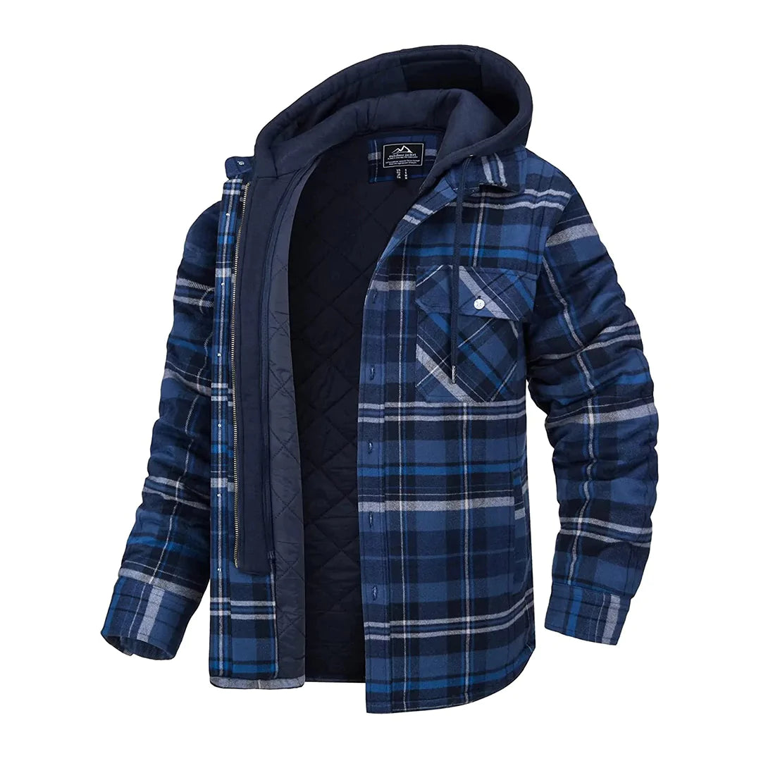 Florian | Plaid Hooded Jacket