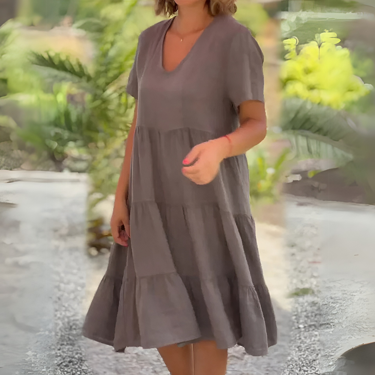 Margot | Flowing dress with V-neck
