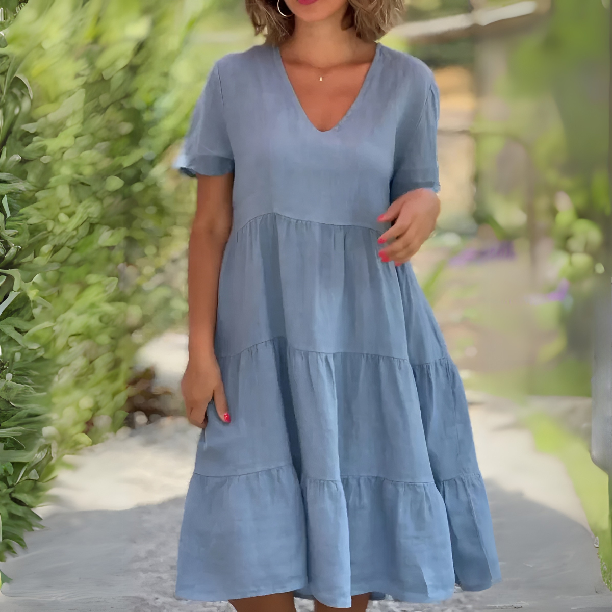 Margot | Flowing dress with V-neck