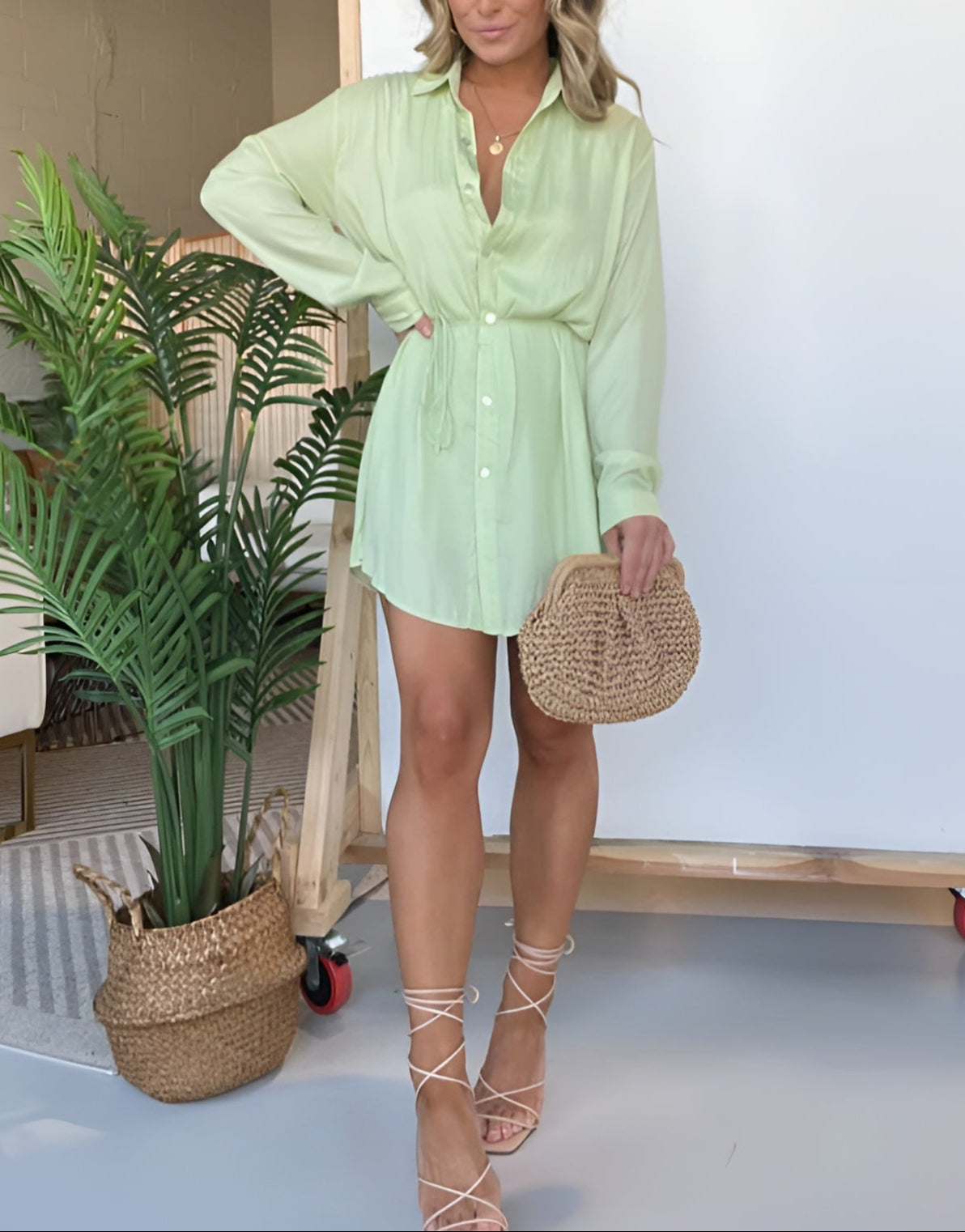 Birk | trendy romper-kjole i satin