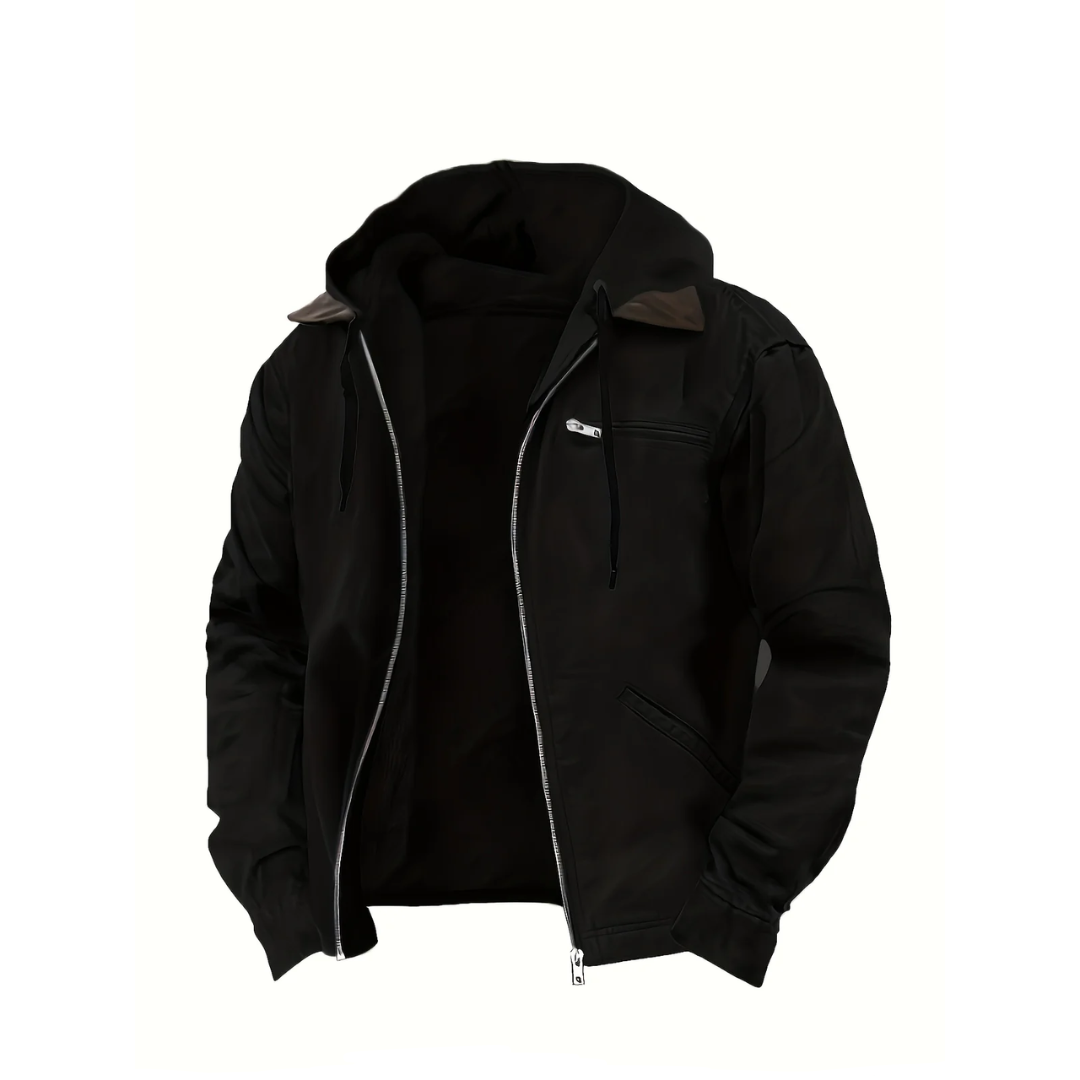 Jason | Vintage Oversized Hooded Zip-Up Jacket