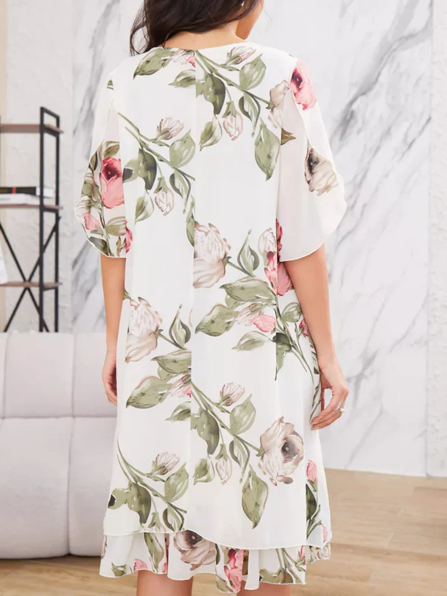 Beatrice | Luxury dress with floral pattern