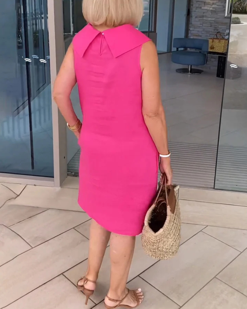 Celeste | Luxury dress with round neckline