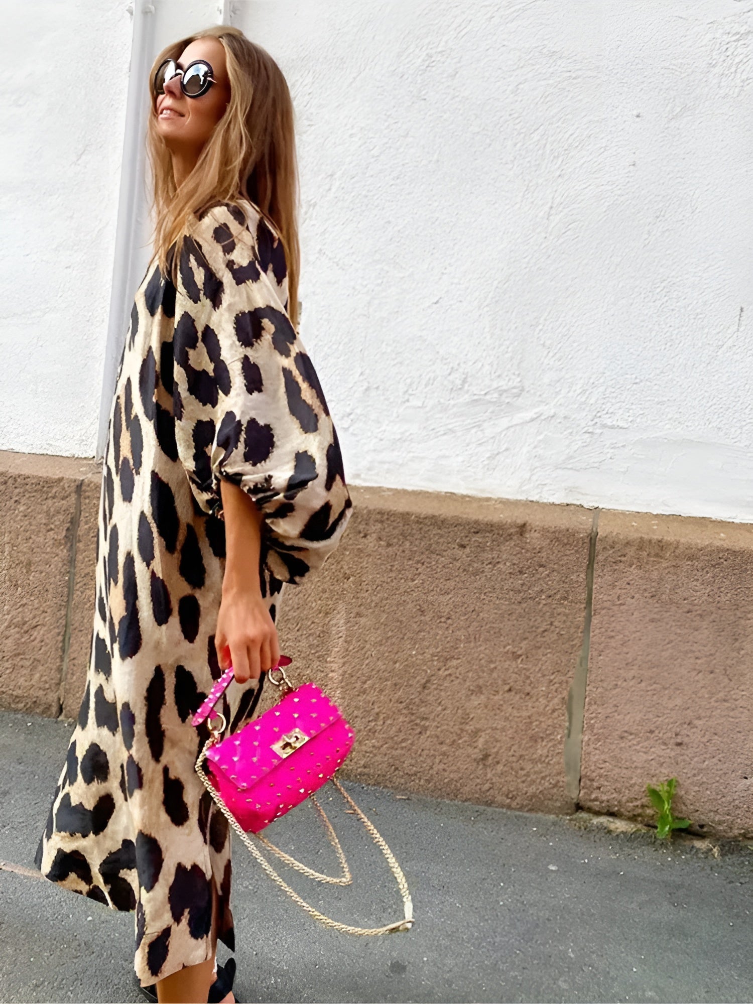Freja | Leopardkjole, dristig og elegant