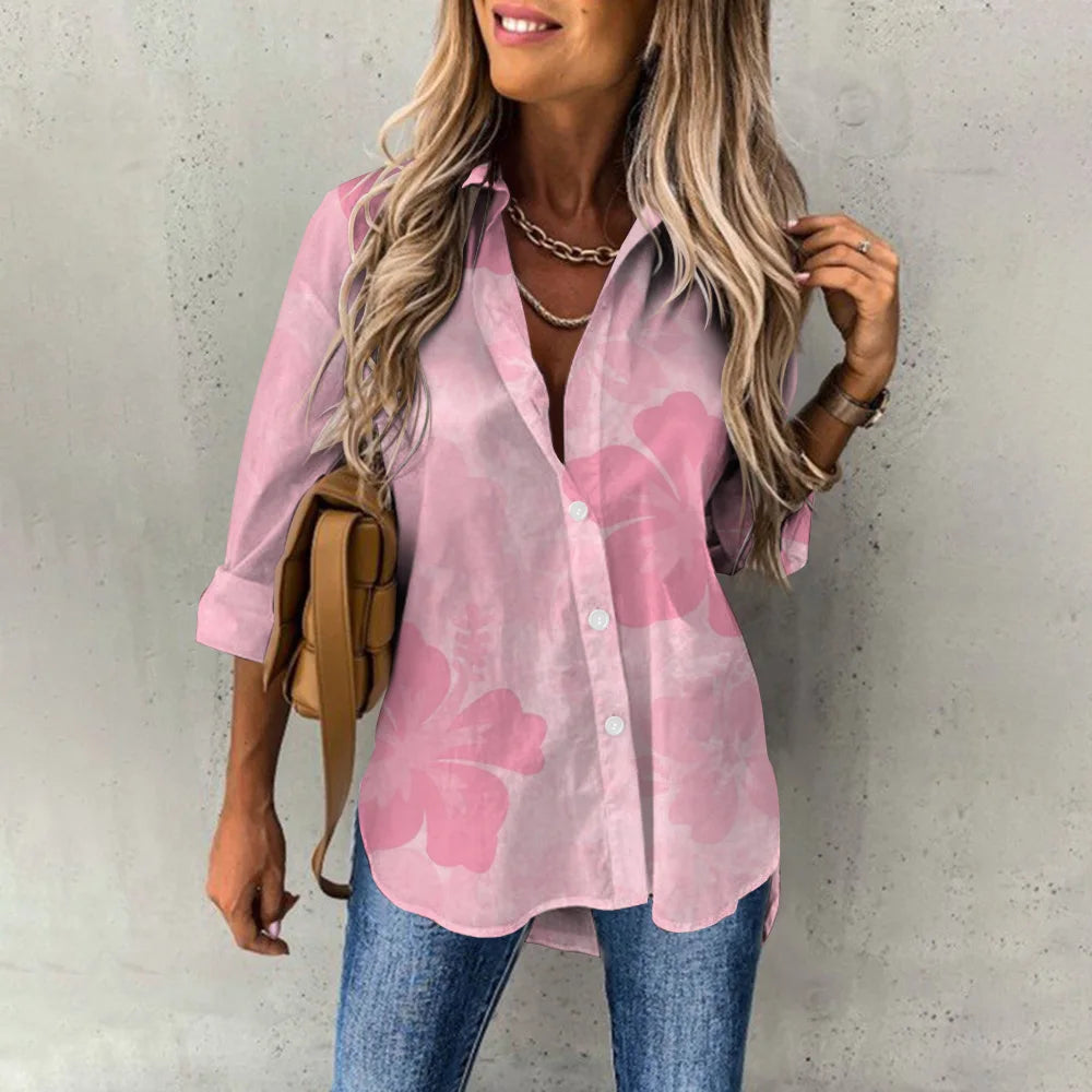 Lillian | Luxurious spring blouse with floral pattern